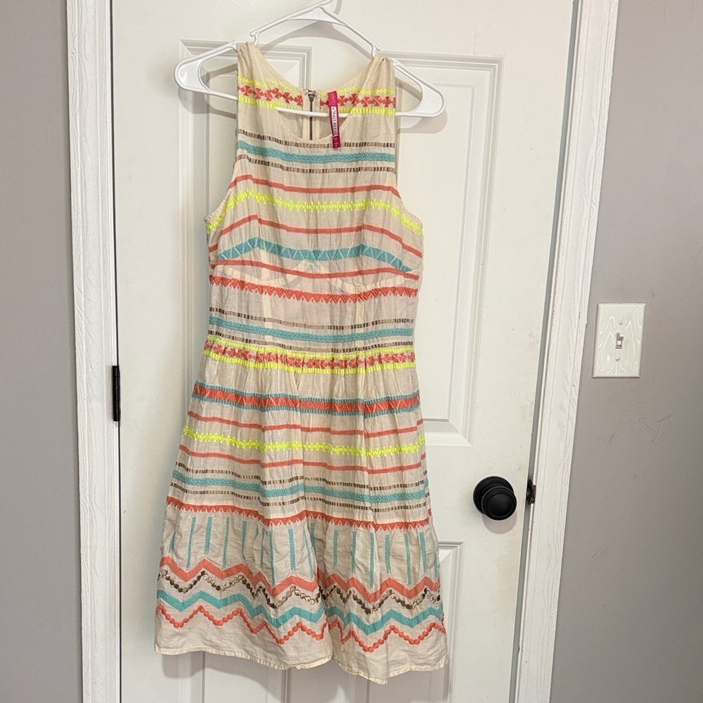 Plenty by Tracy Reese Striped Sunglow Dress Size 10 Anthropologie
